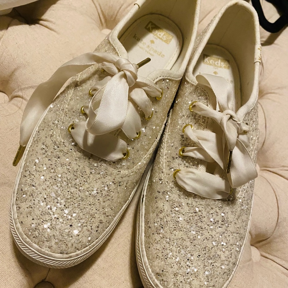 Womens Keds X Kate Spade New York Triple Glitter Size 7